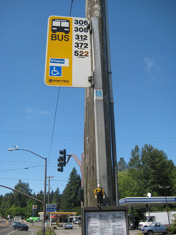 A sign at NE 170th and Bothell Way, around 2008